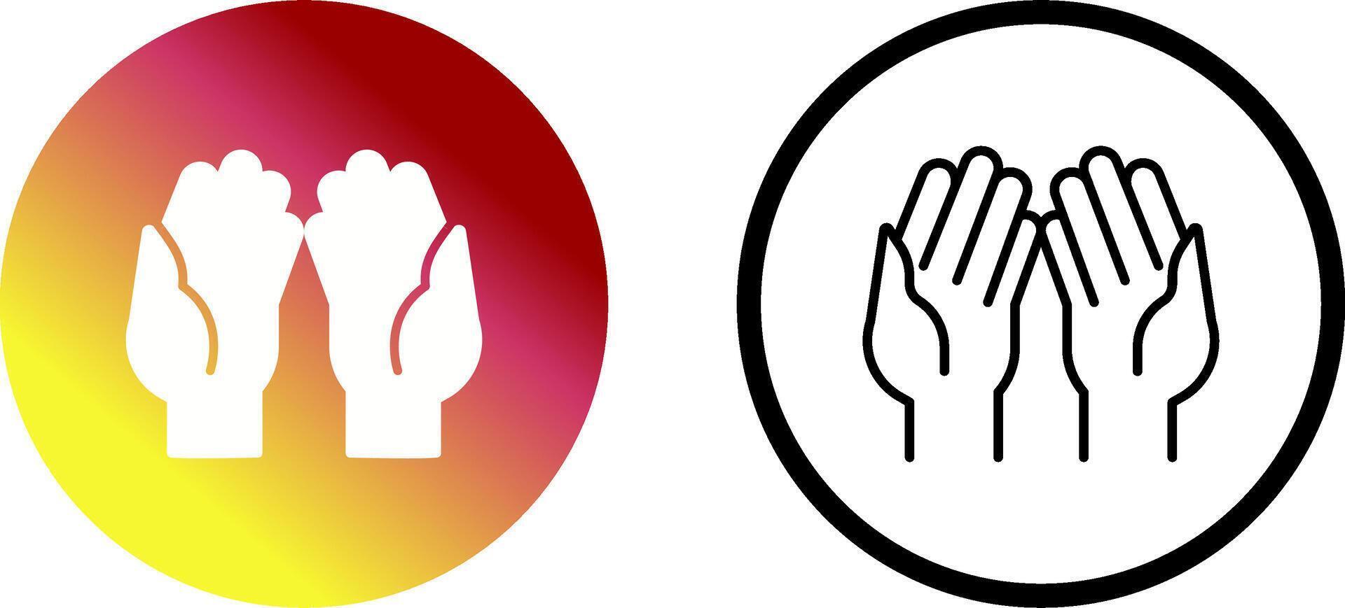 Praying Hands Vector Icon