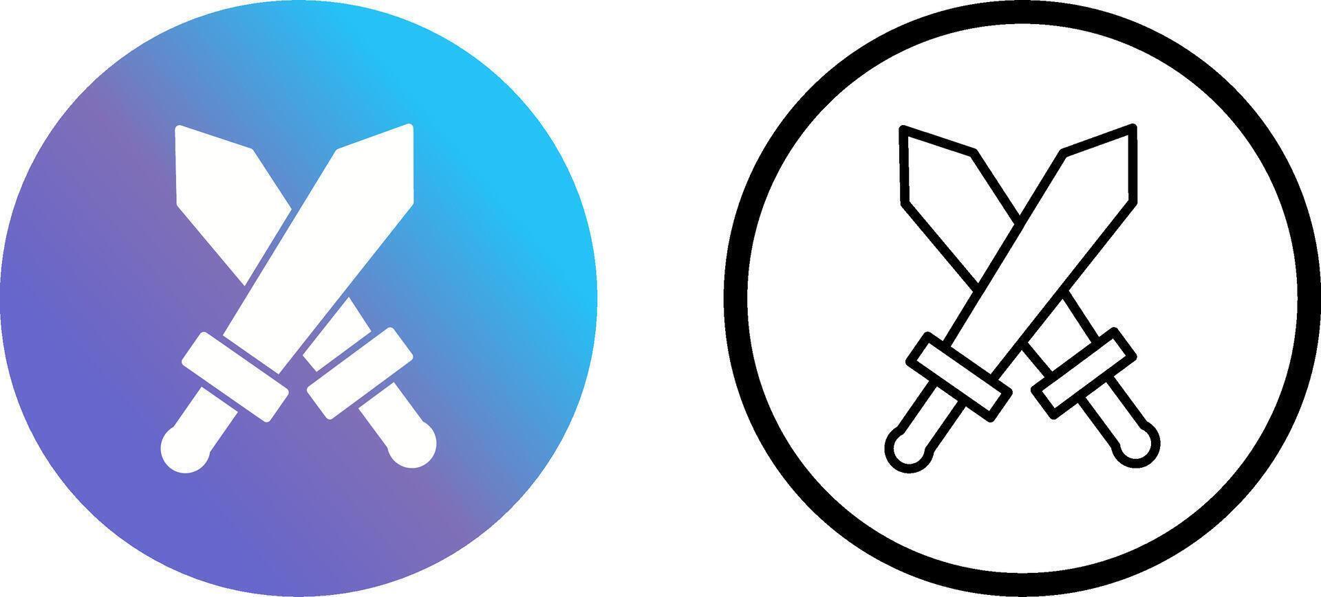 Two Swords Vector Icon