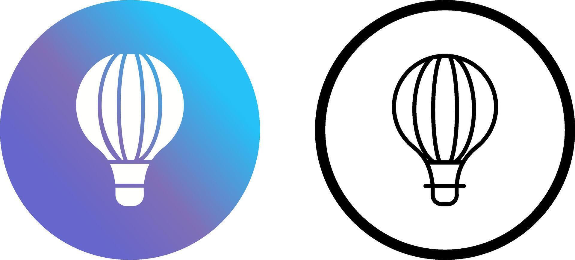 Hot Air Balloon Vector Icon