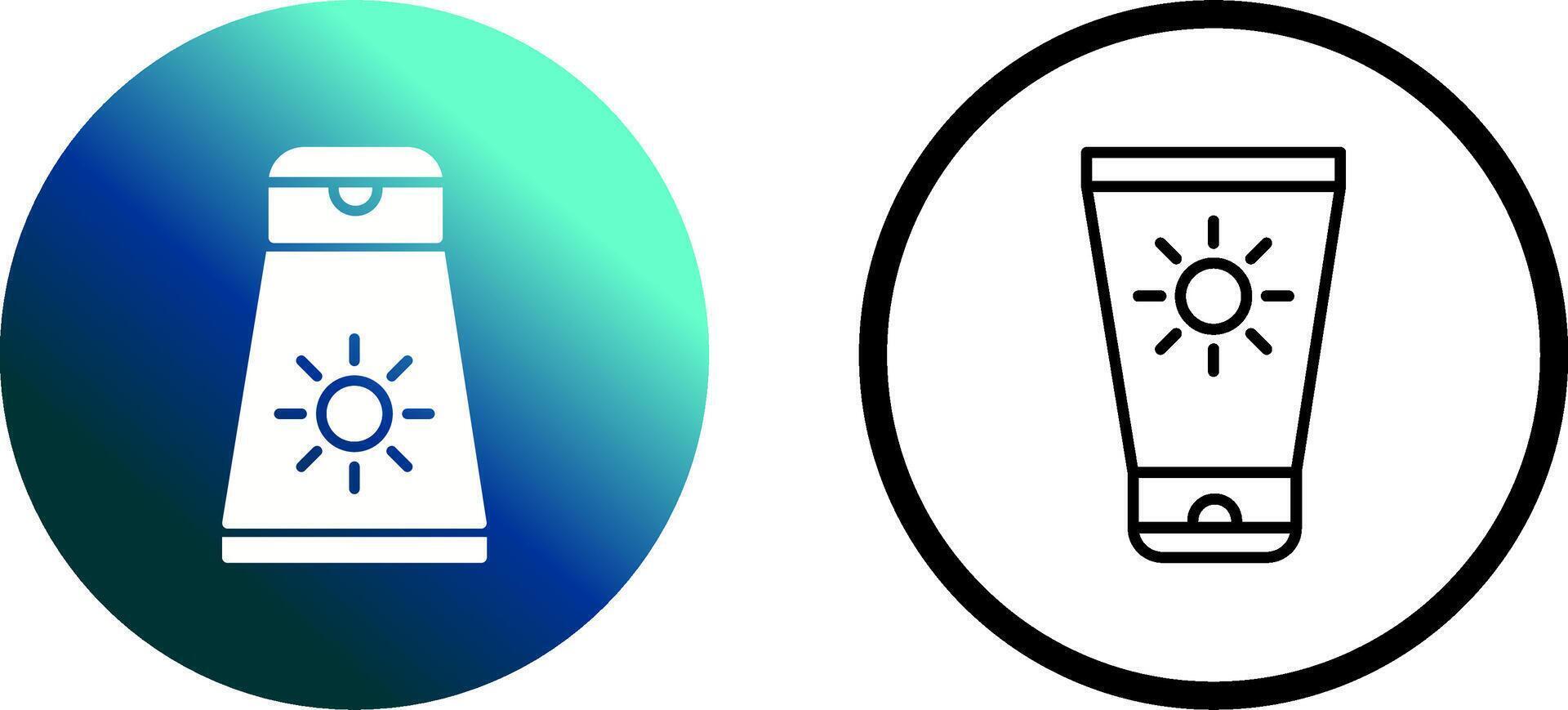 Sun Cream Vector Icon
