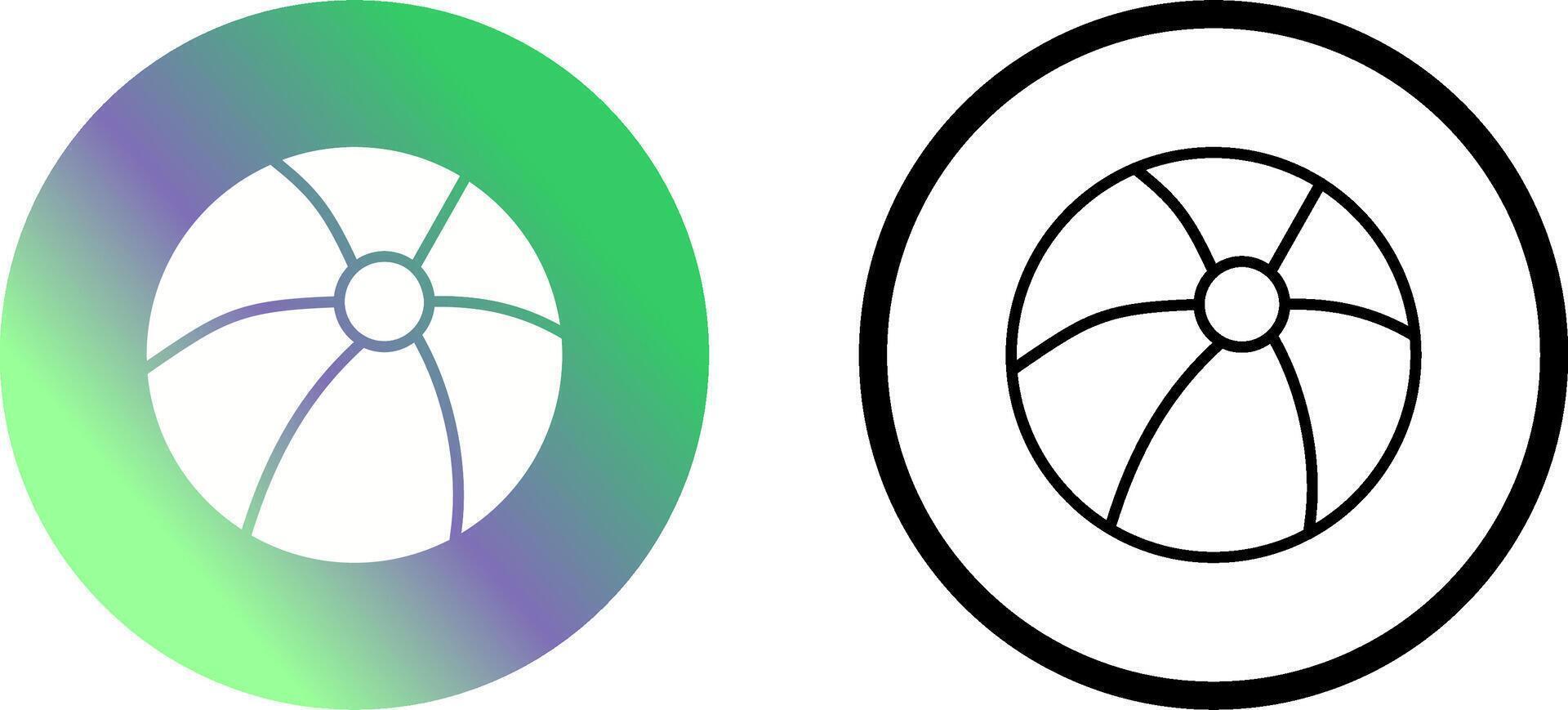 Beach Ball Vector Icon