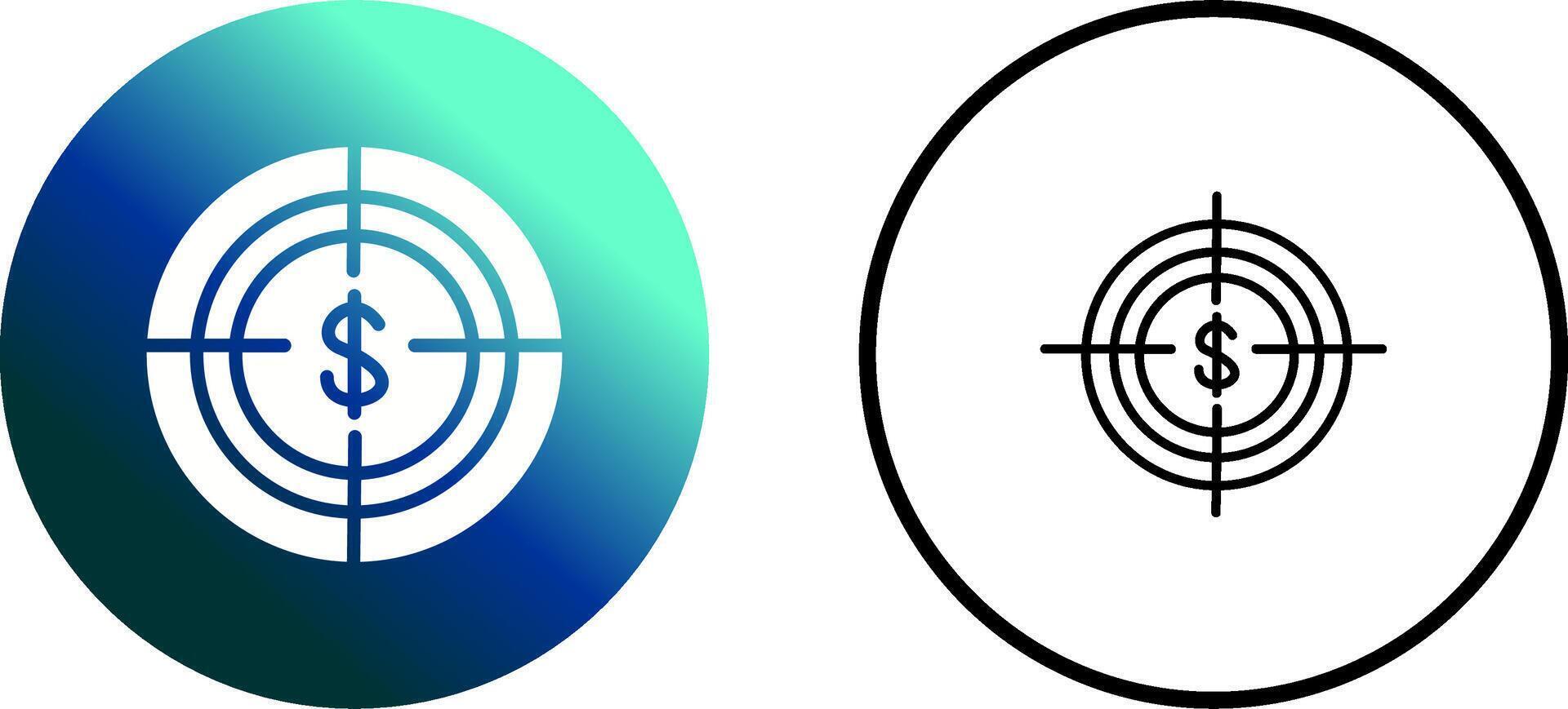 Economic Target Vector Icon