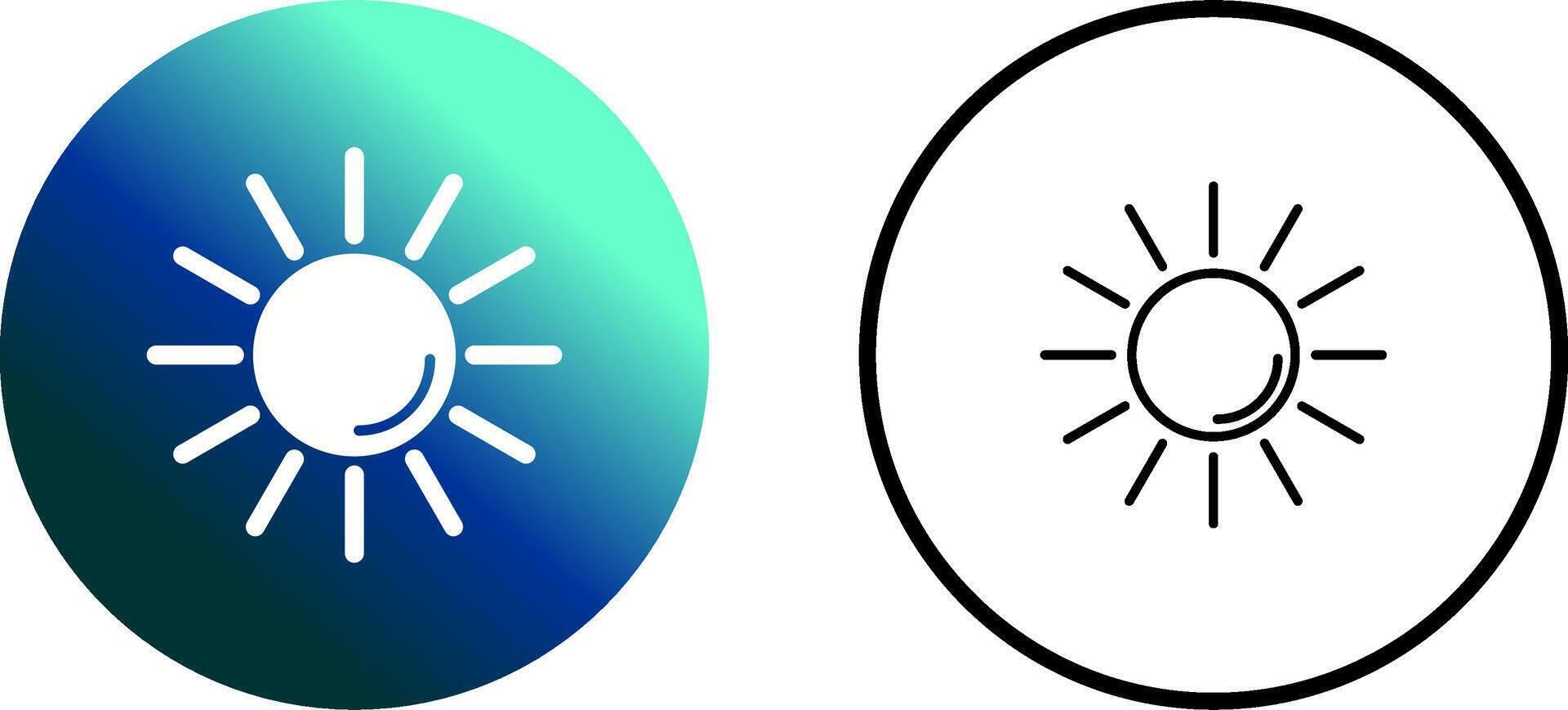 UV Radiation Vector Icon