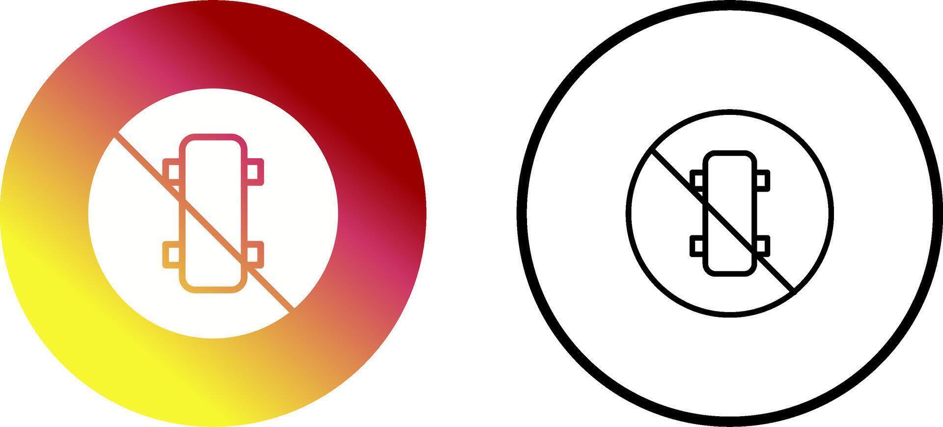 No Skating Vector Icon