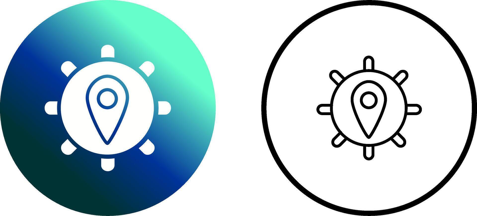 Location Settings Vector Icon