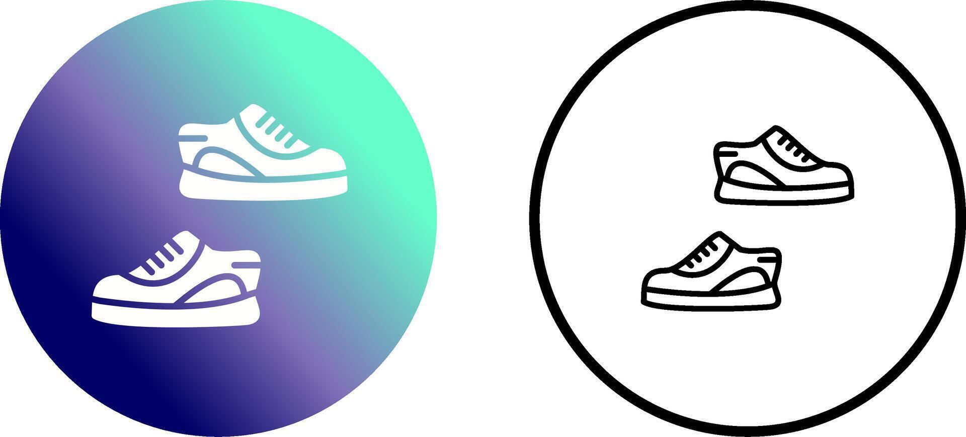 icono de vector de zapatillas