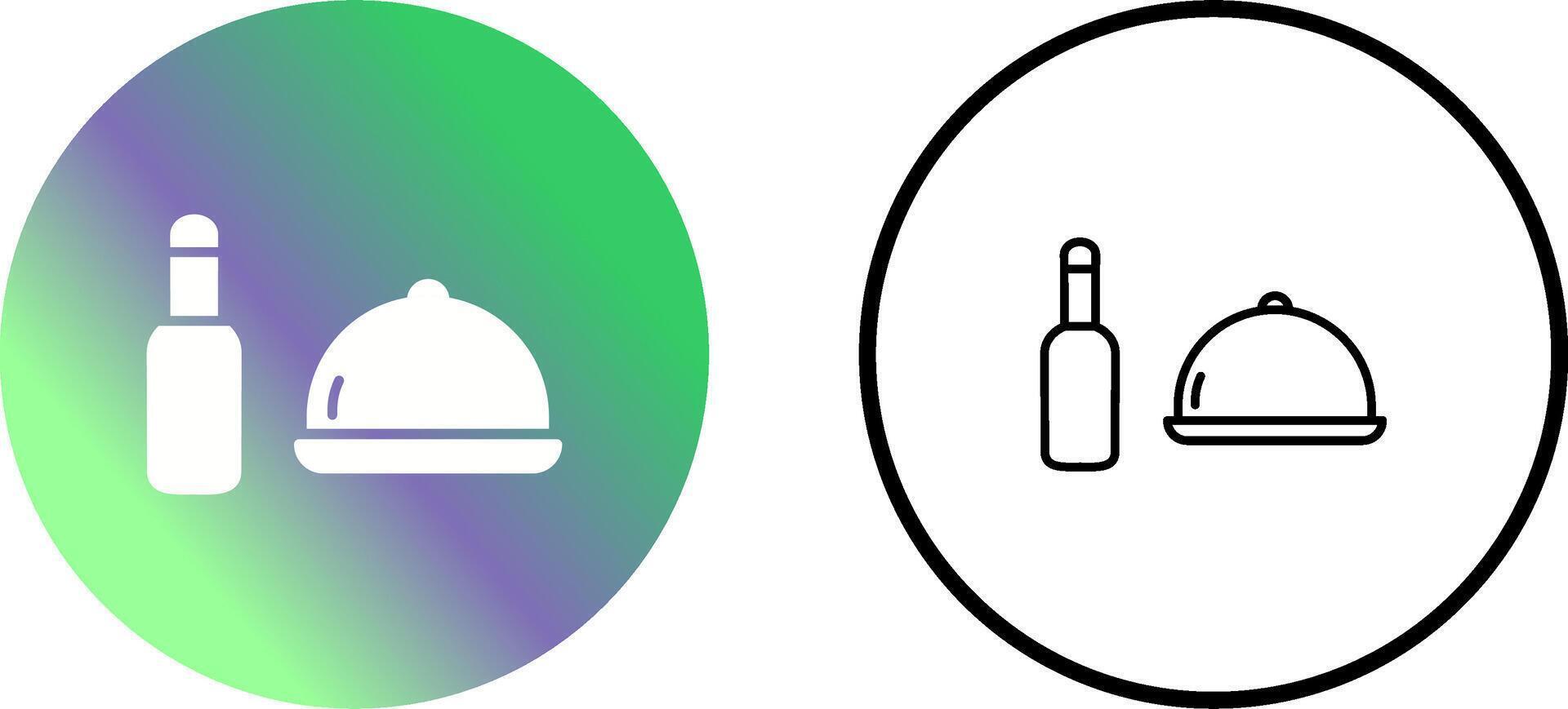 Food and Beer Vector Icon