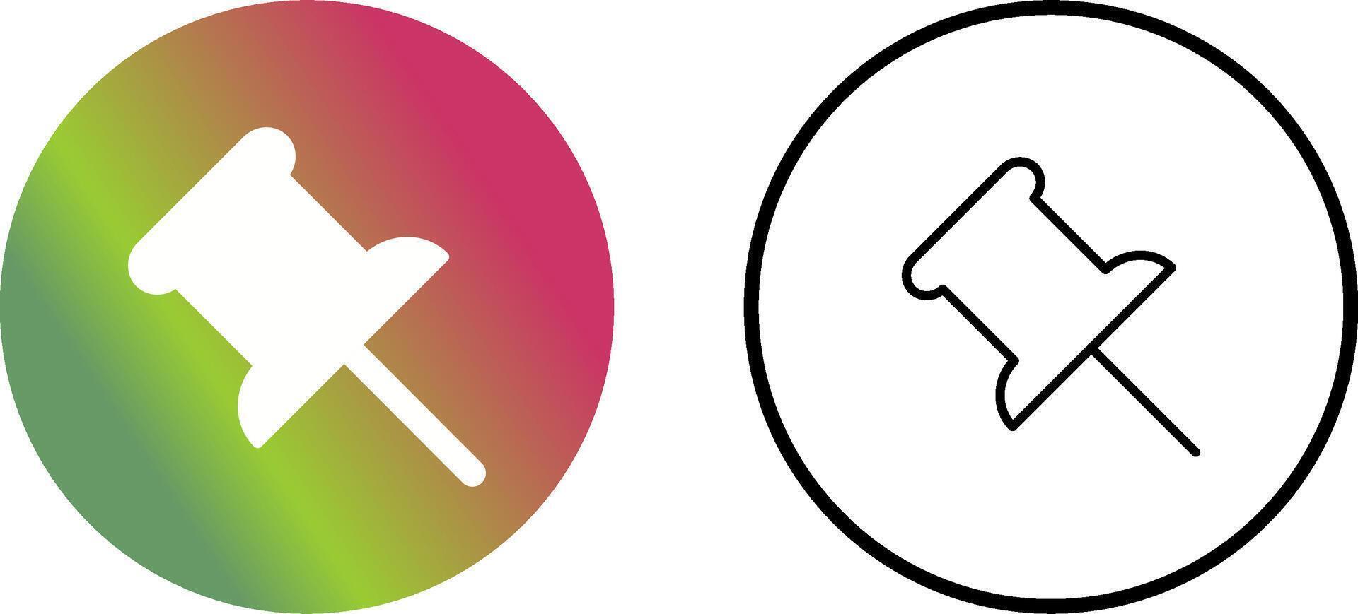 Push Pin Vector Icon
