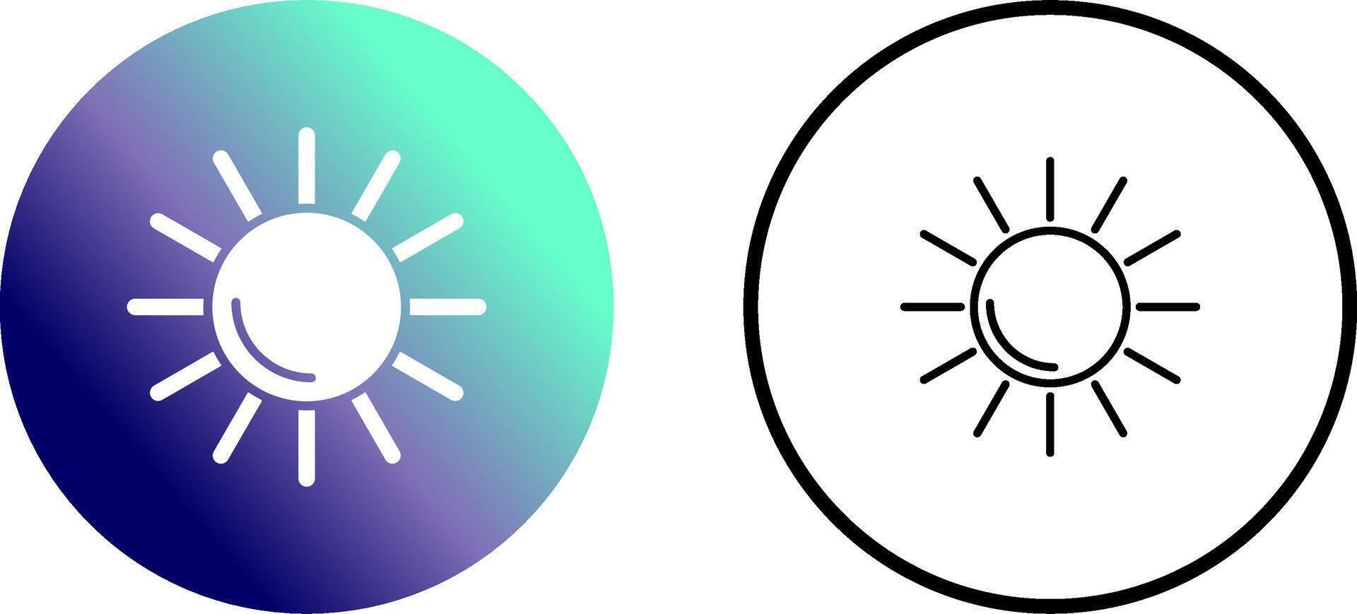 icono de vector de sol