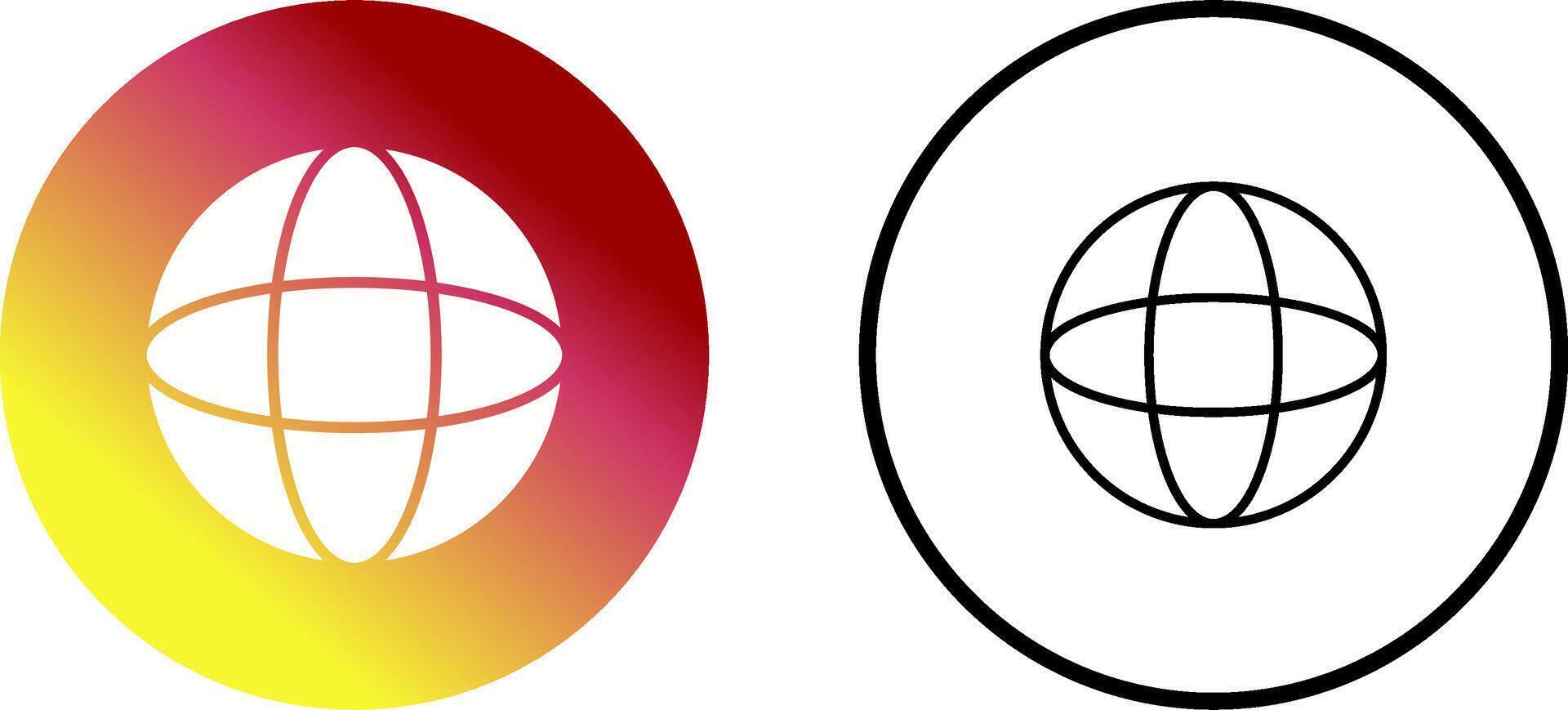 icono de vector de globo