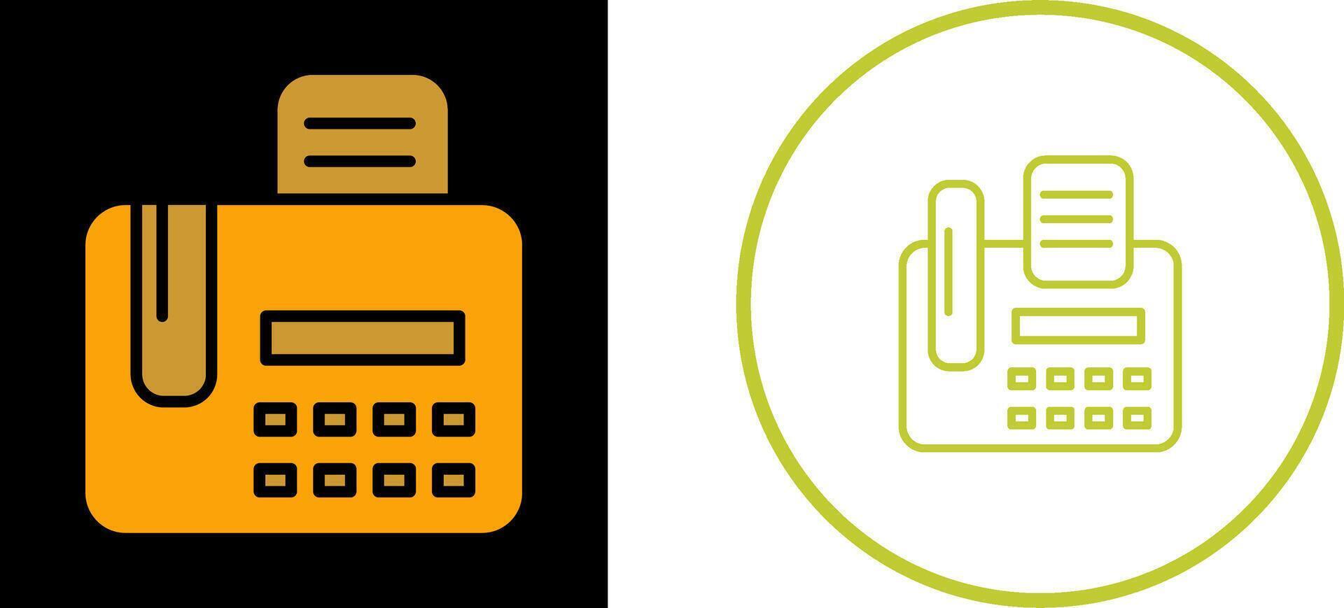 Fax Machine Vector Icon