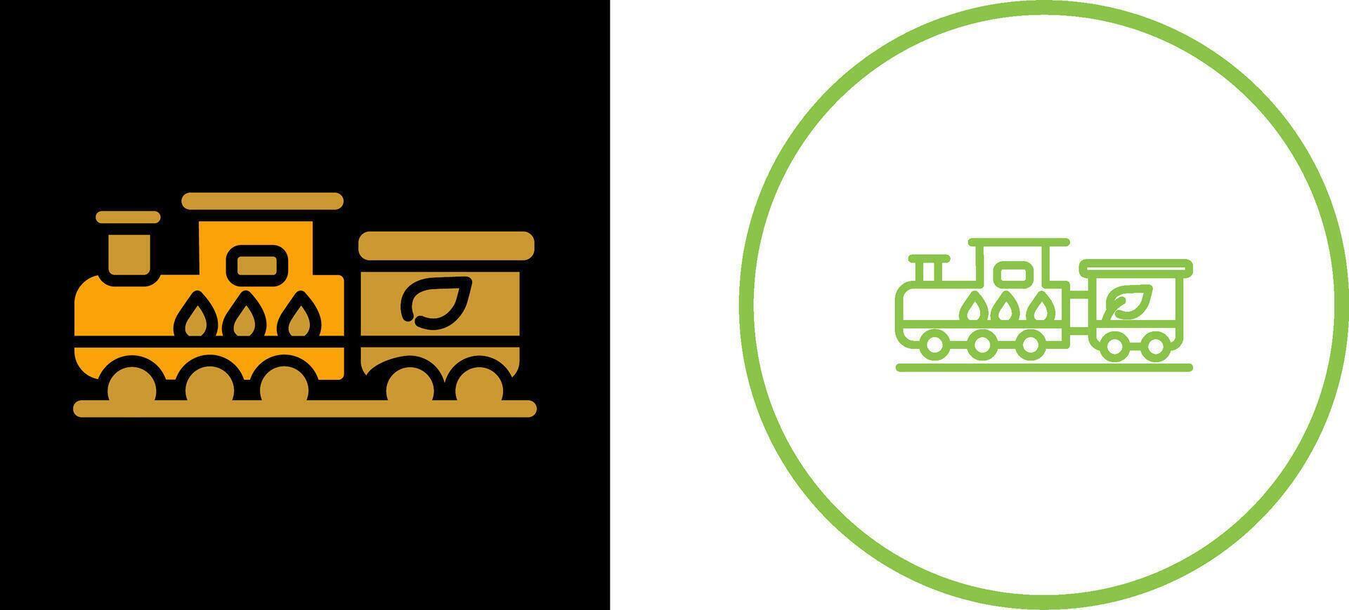 Ecology Train Vector Icon