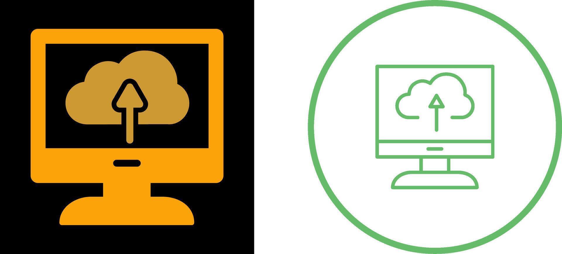 Cloud Backup Vector Icon
