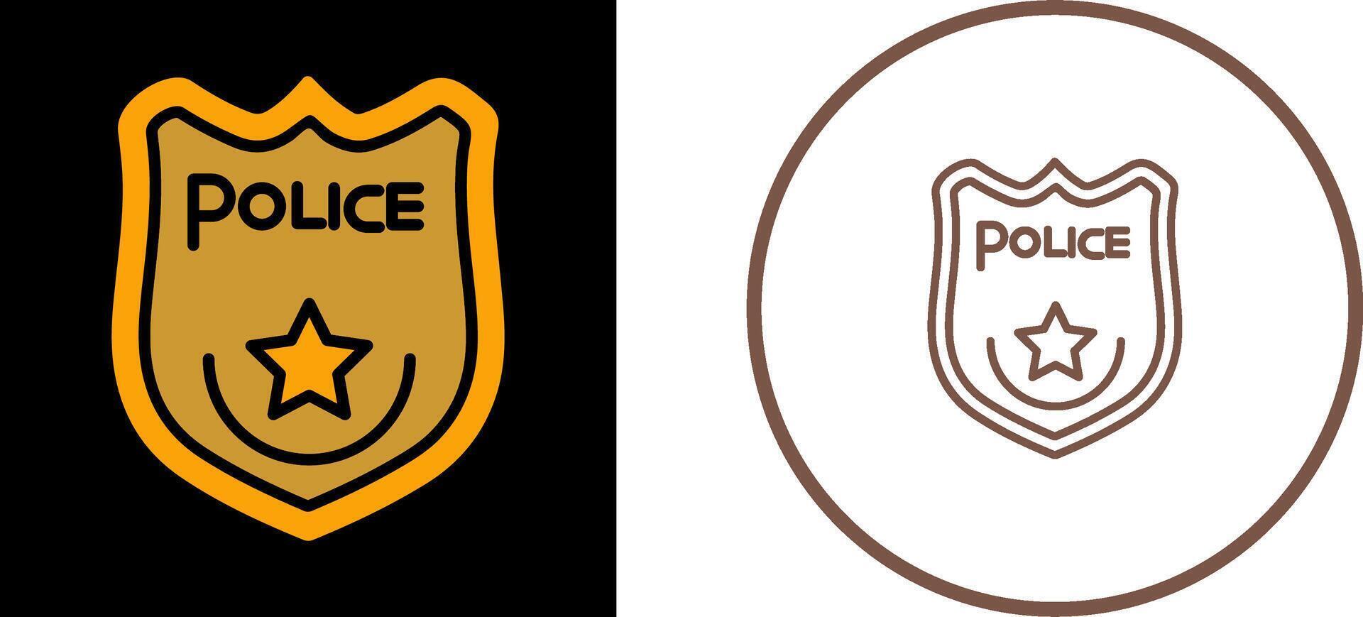 Police Badge Vector Icon