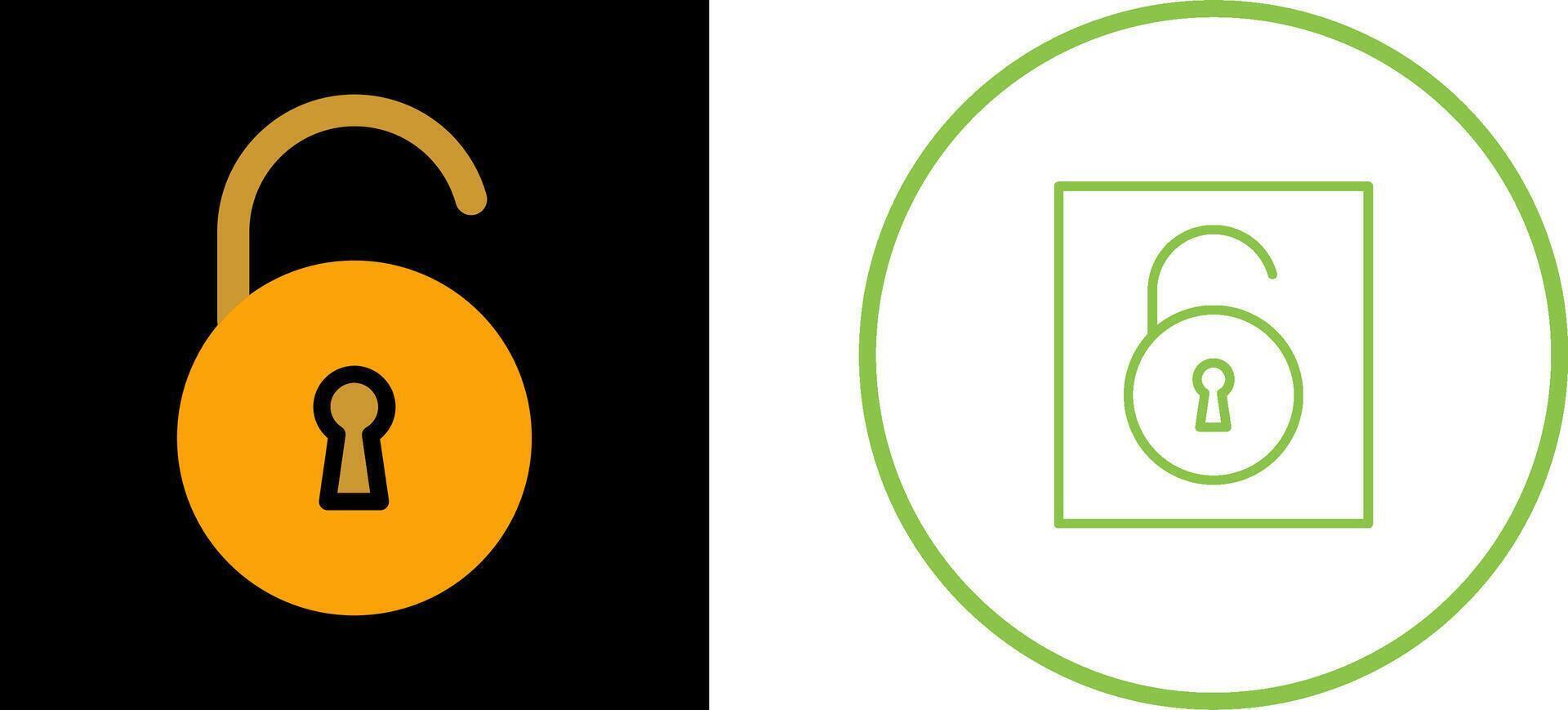 Open Lock Vector Icon