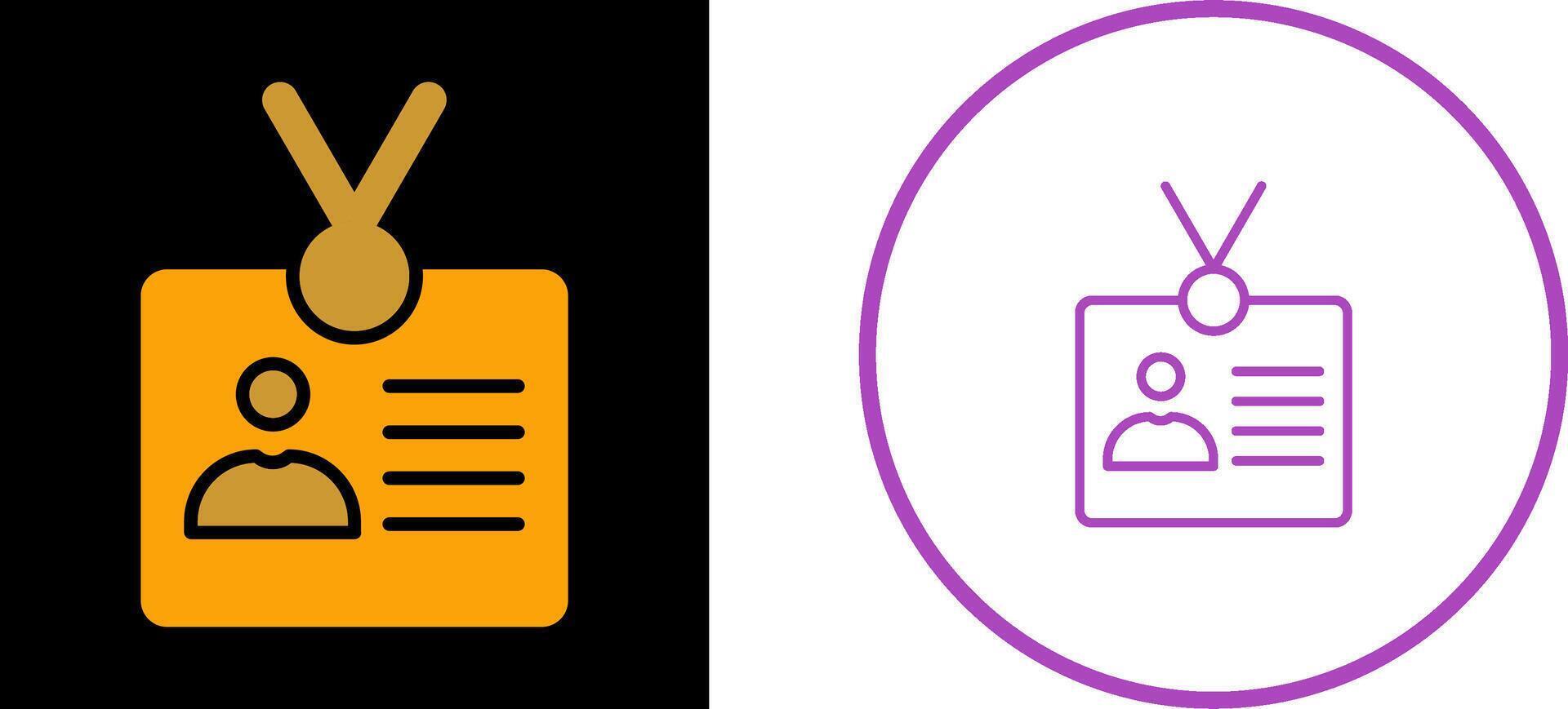 Identity Card Vector Icon