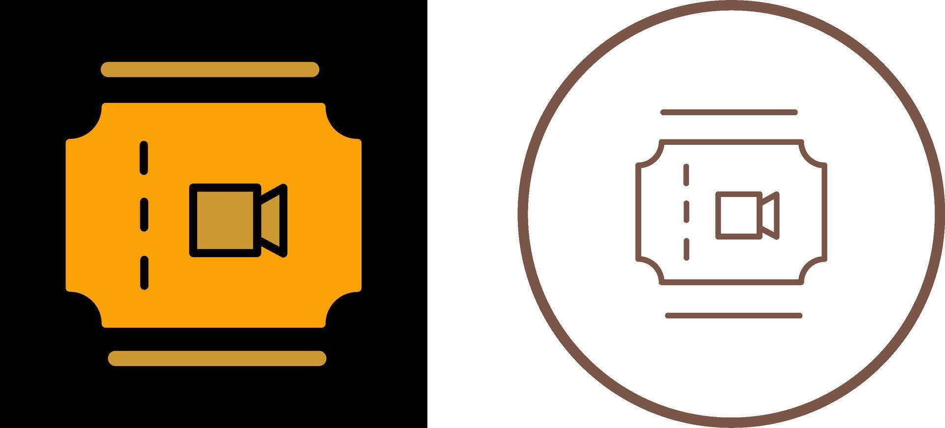 Movie Ticket Vector Icon