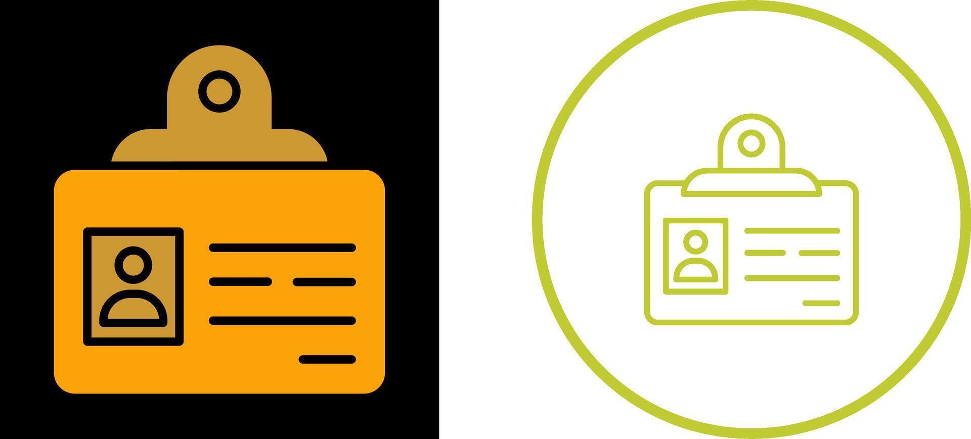 Identification Badge Vector Icon