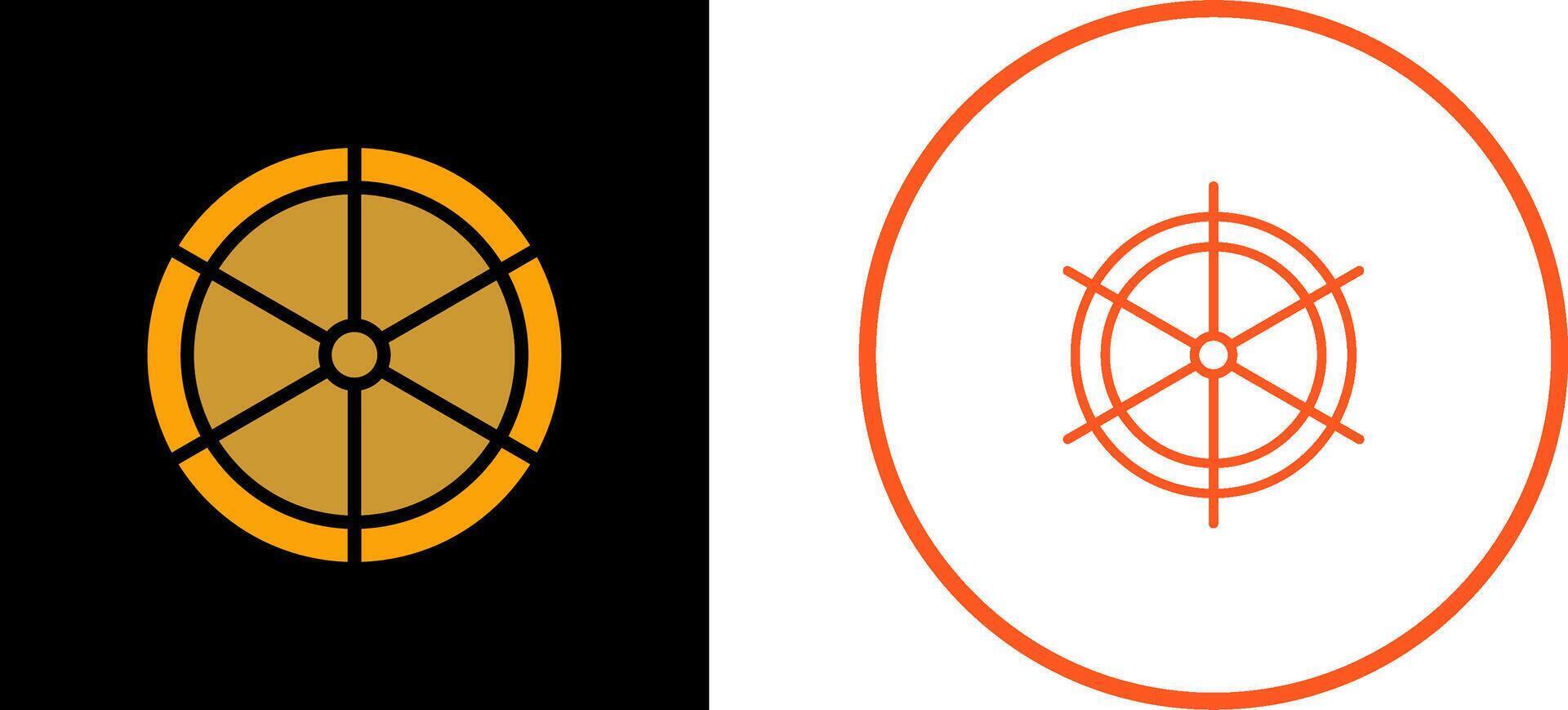 Ship Helm Vector Icon