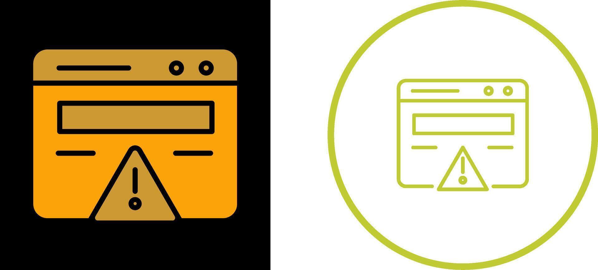 Web Error Vector Icon