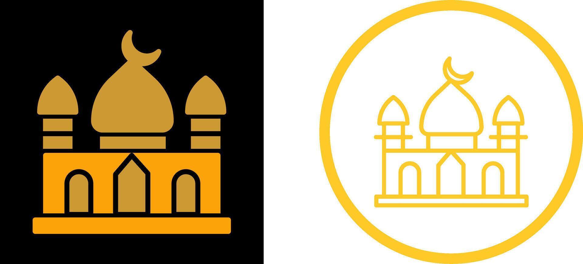 icono de vector de mezquita