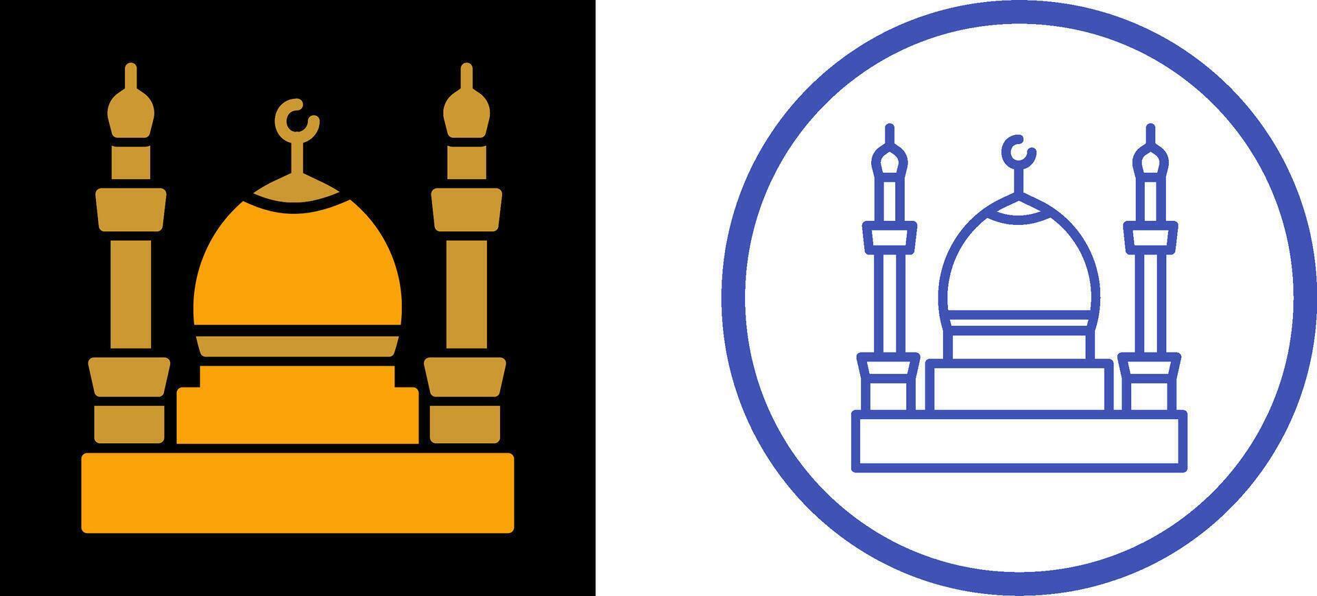 icono de vector de mezquita