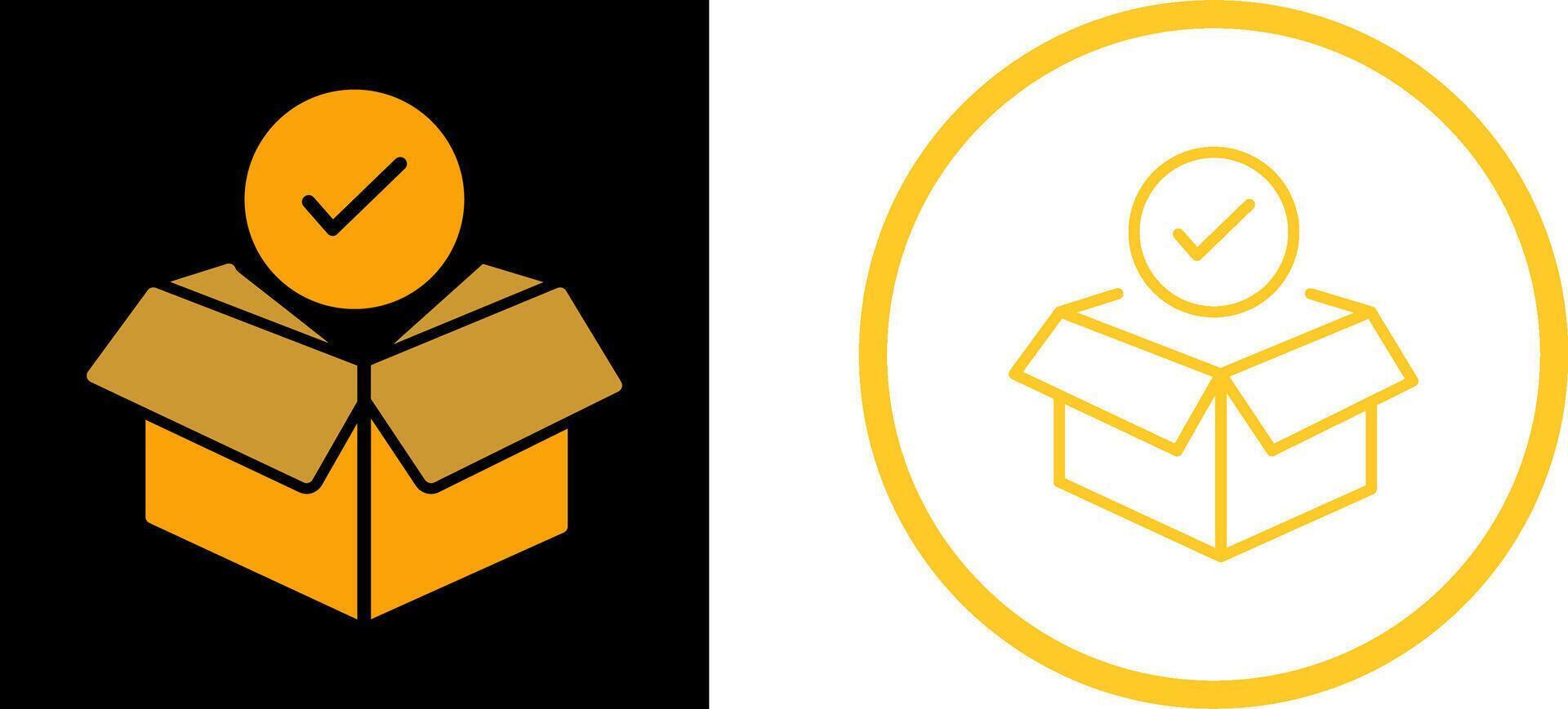 Package Receiving Vector Icon