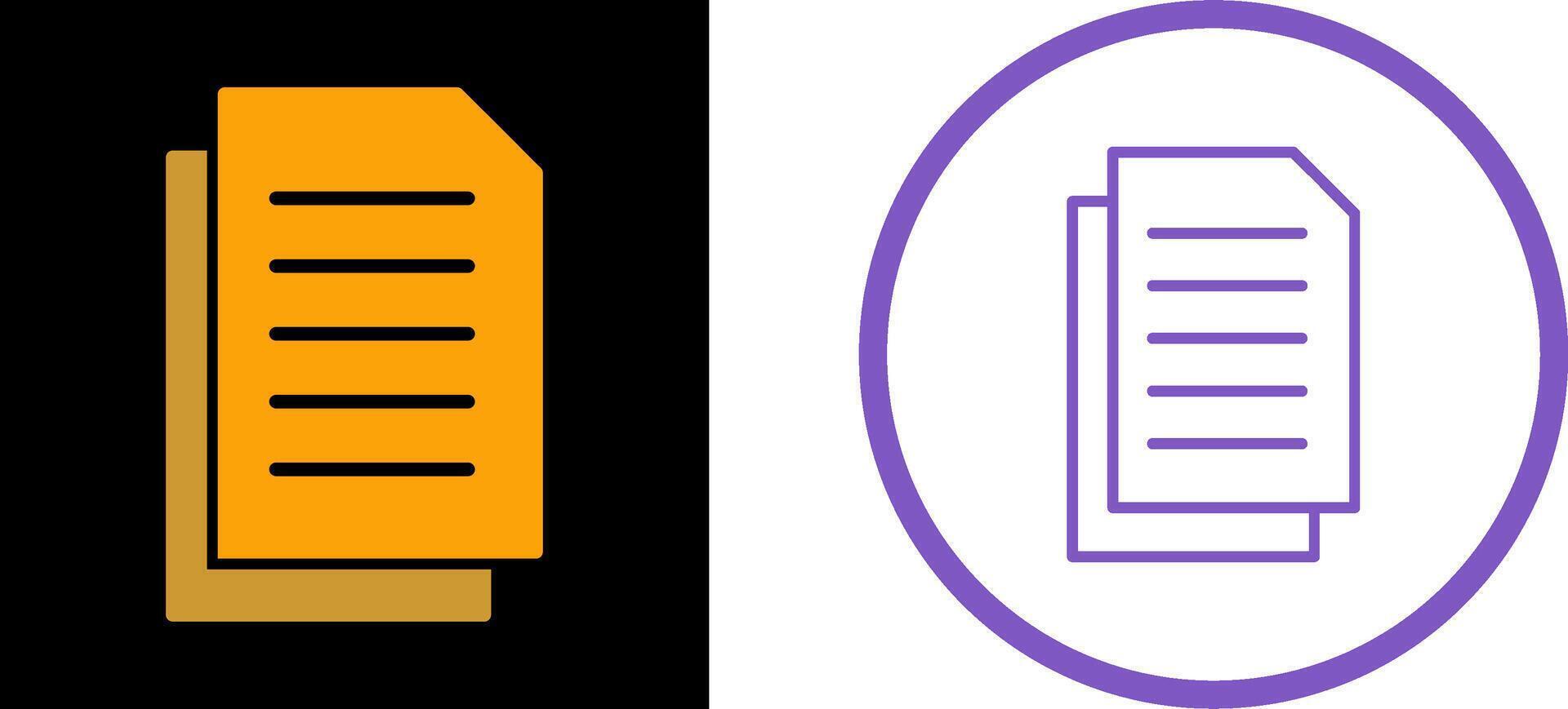 Document Vector Icon