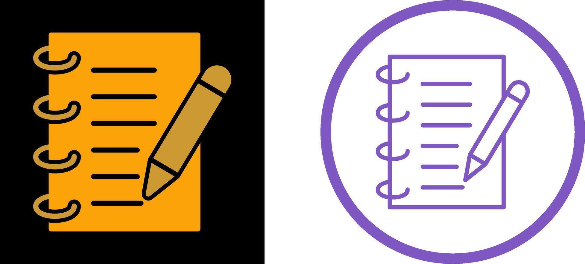 Spring Notebook Vector Icon