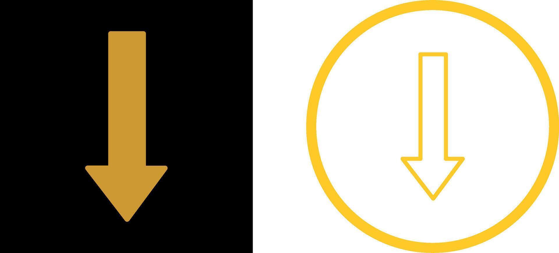 Arrow Down Vector Icon