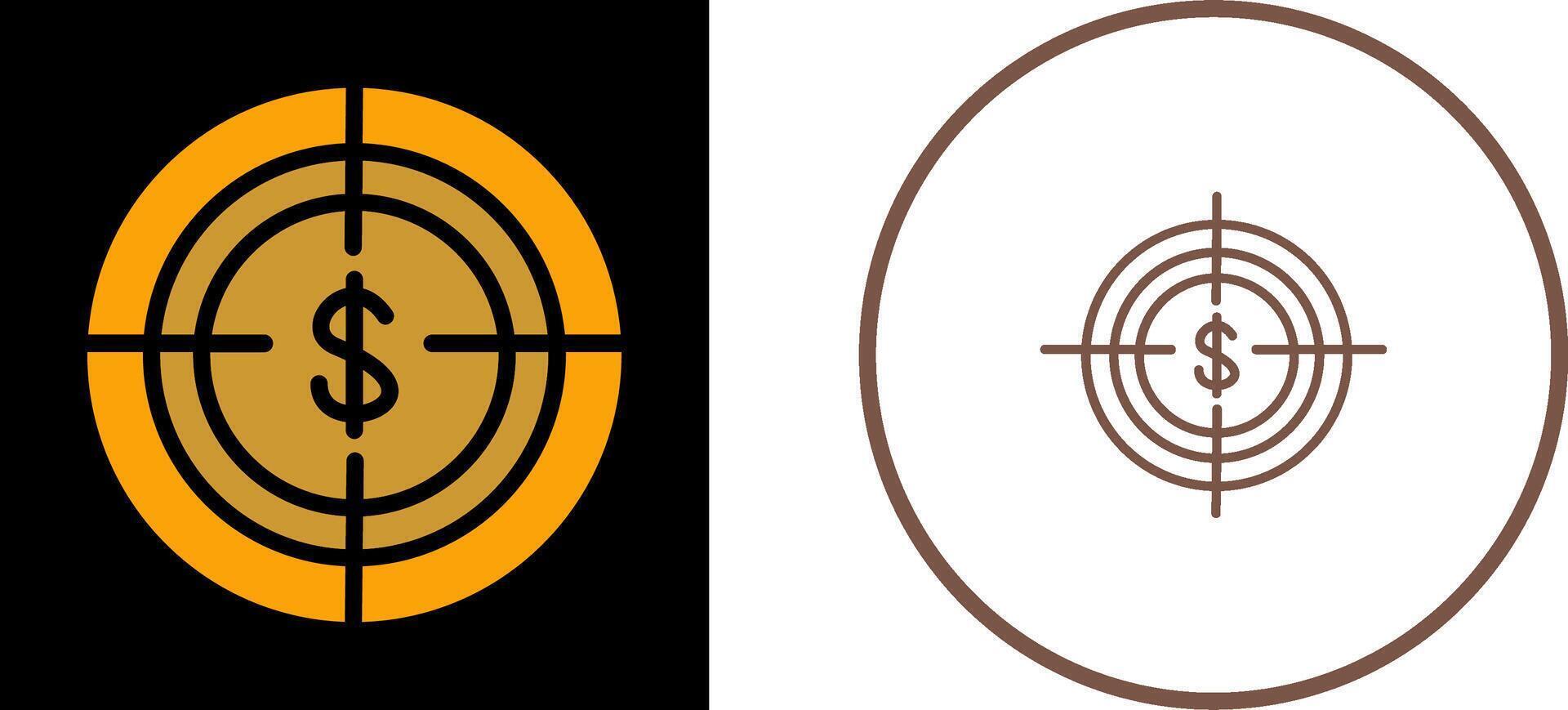 Economic Target Vector Icon