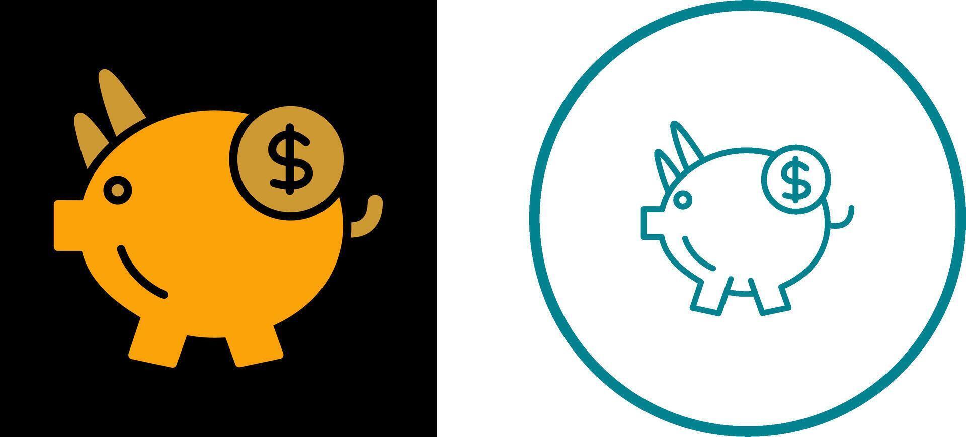 Piggy Saving Vector Icon