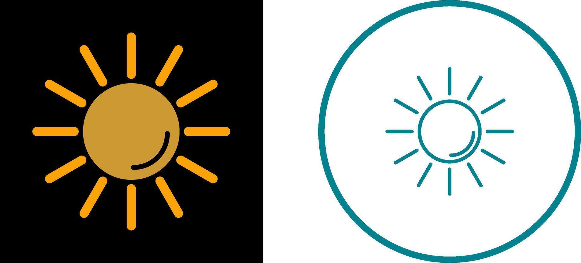 UV Radiation Vector Icon