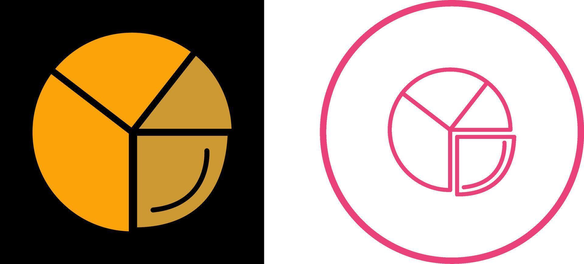 Pie Chart Analysis Vector Icon
