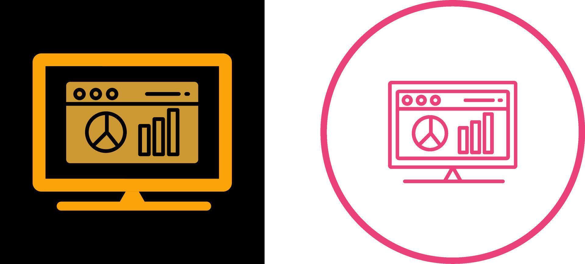 Webpage Statistics Vector Icon