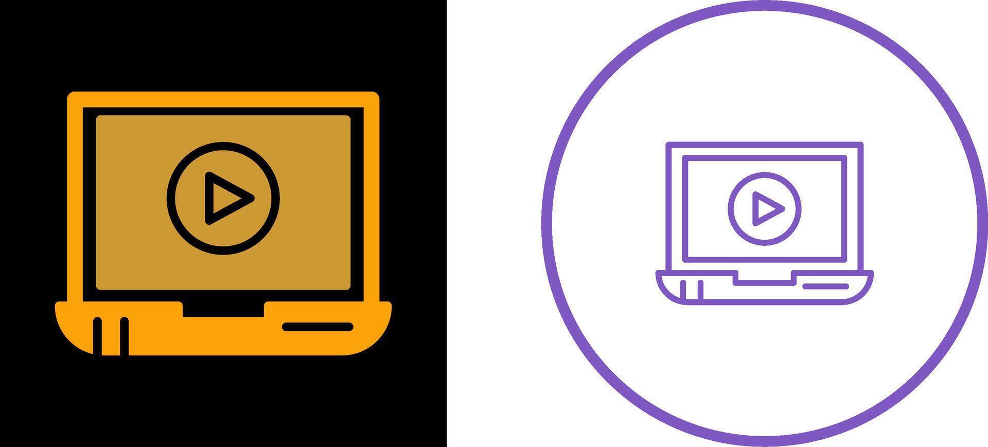 Video Screening Vector Icon