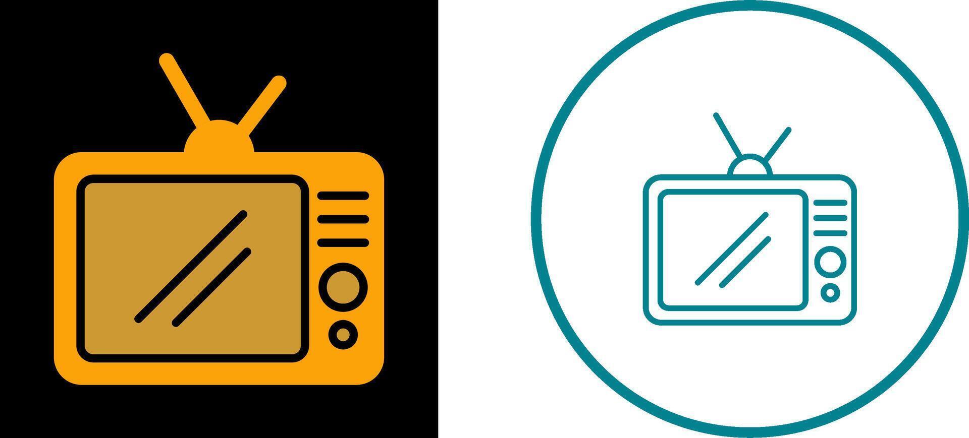 TV Set Vector Icon