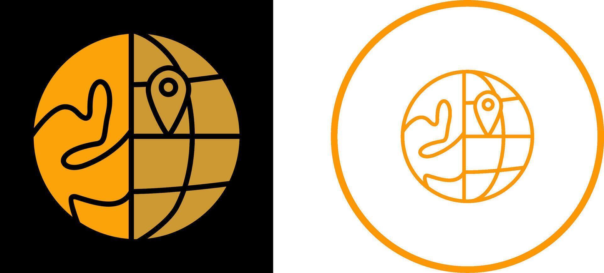 Location on Earth Vector Icon