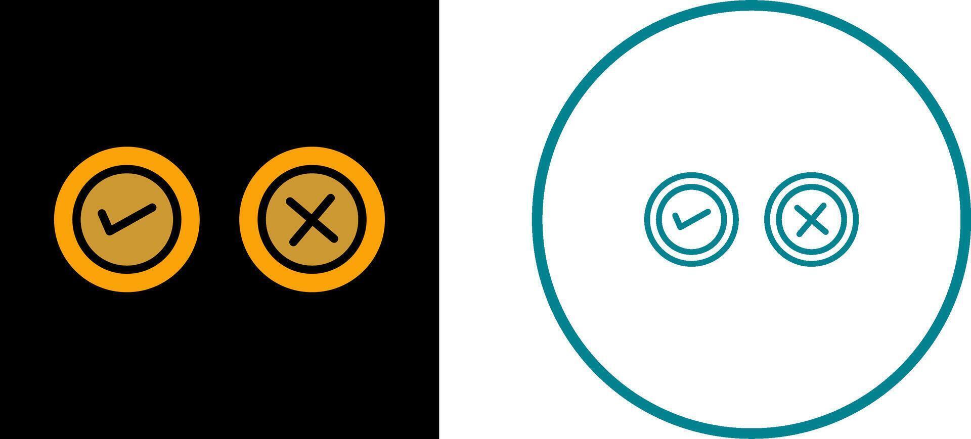 Yes No Option Vector Icon