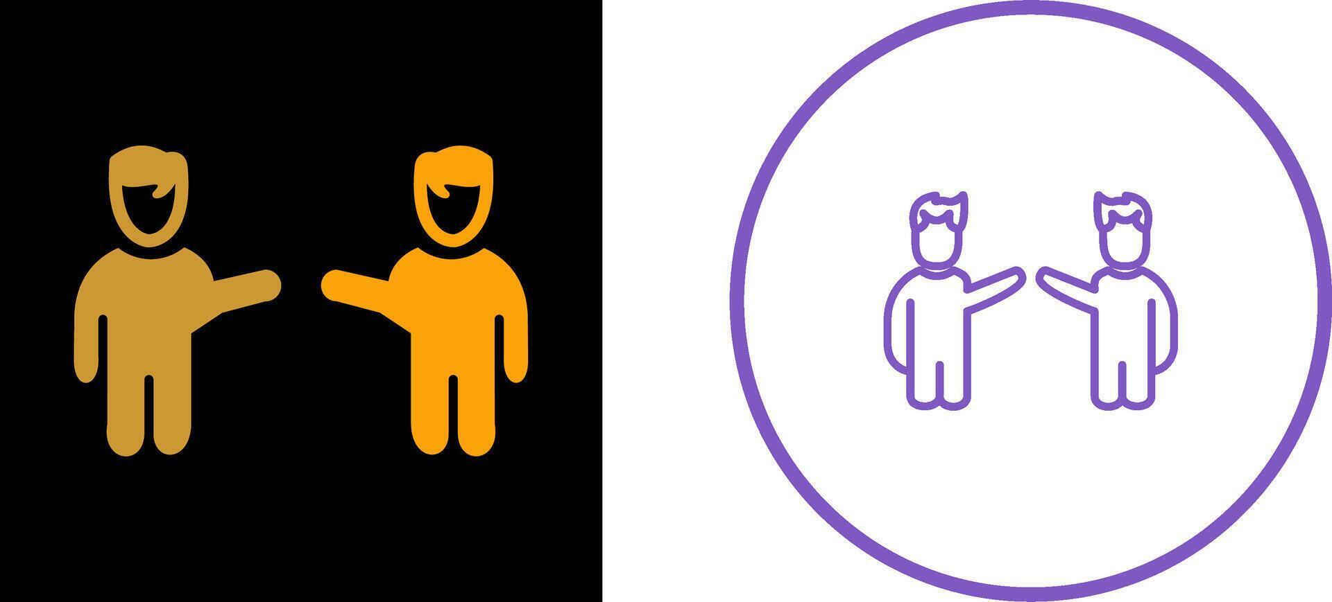 Waving to People Vector Icon
