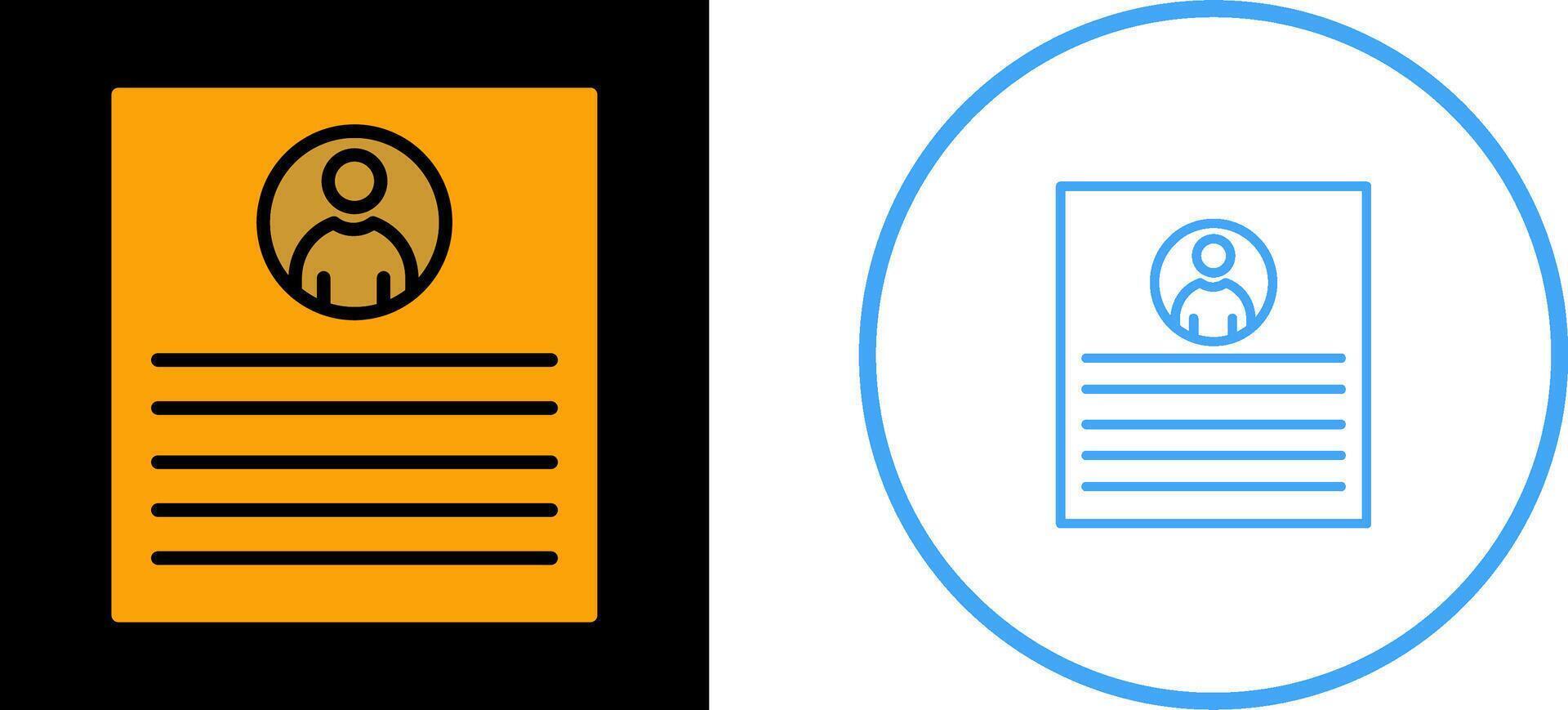 Client Profile Vector Icon