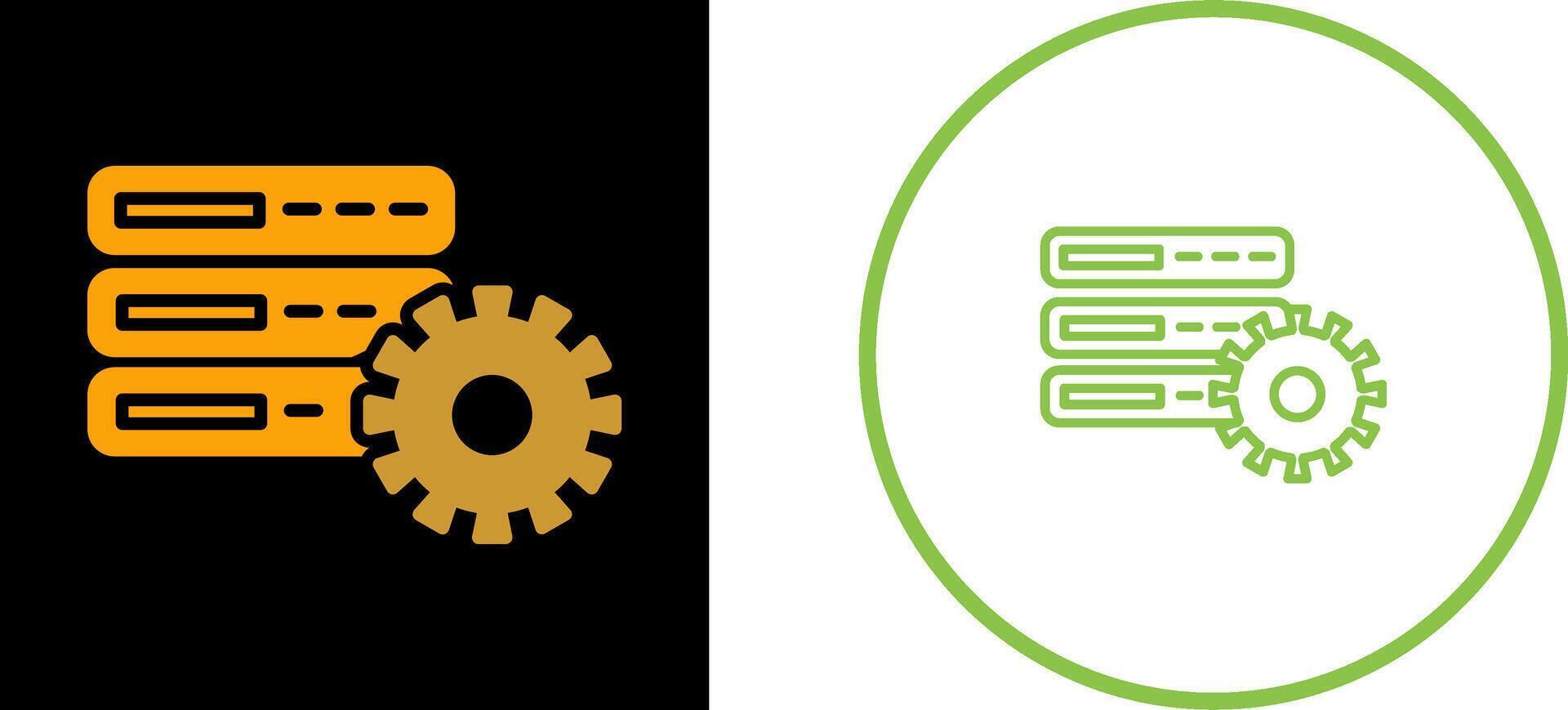Database Setting Vector Icon
