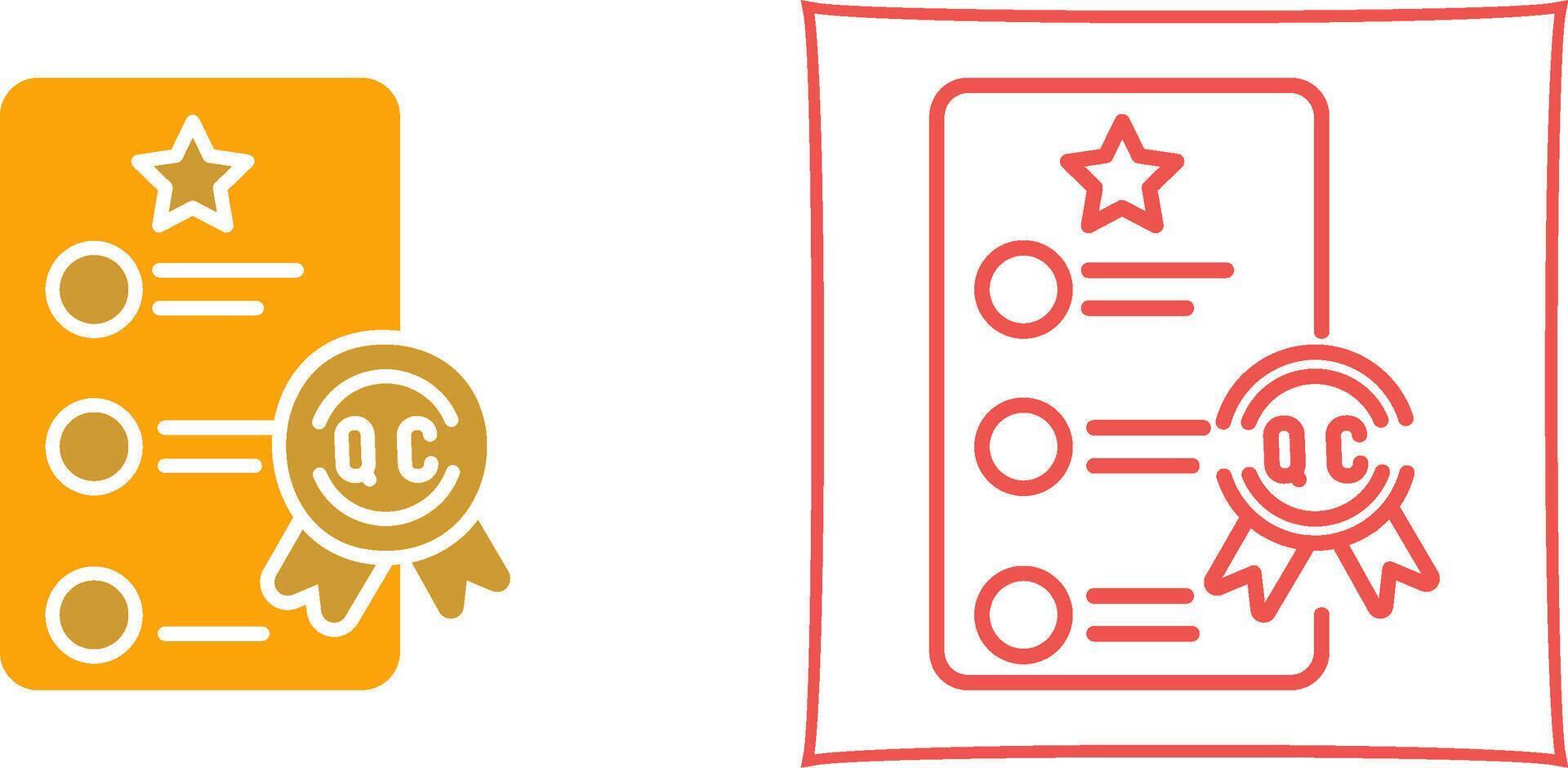 Quality Control Vector Icon