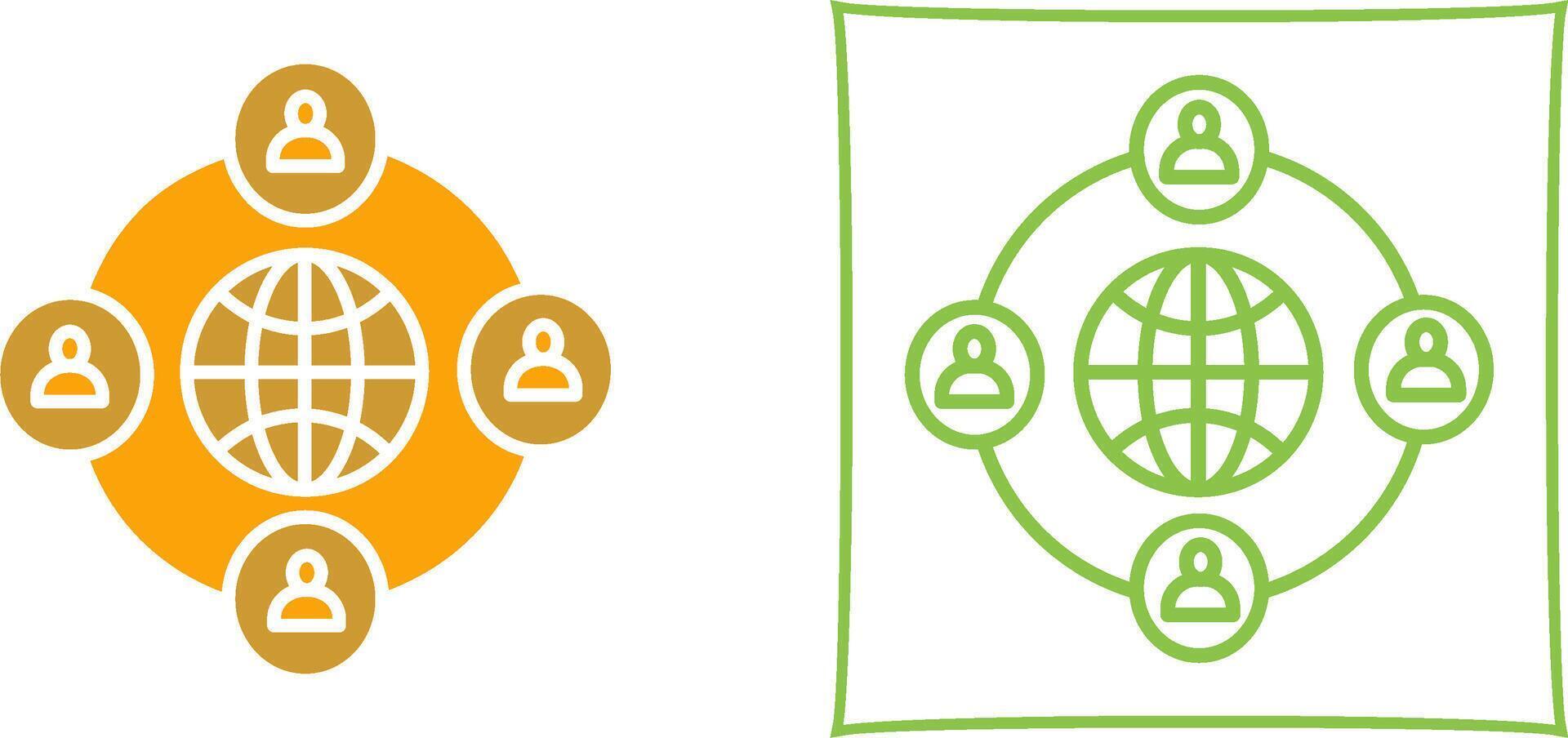 Company Network Vector Icon