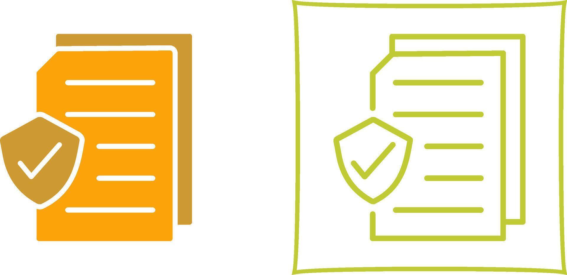 Secure Document Vector Icon