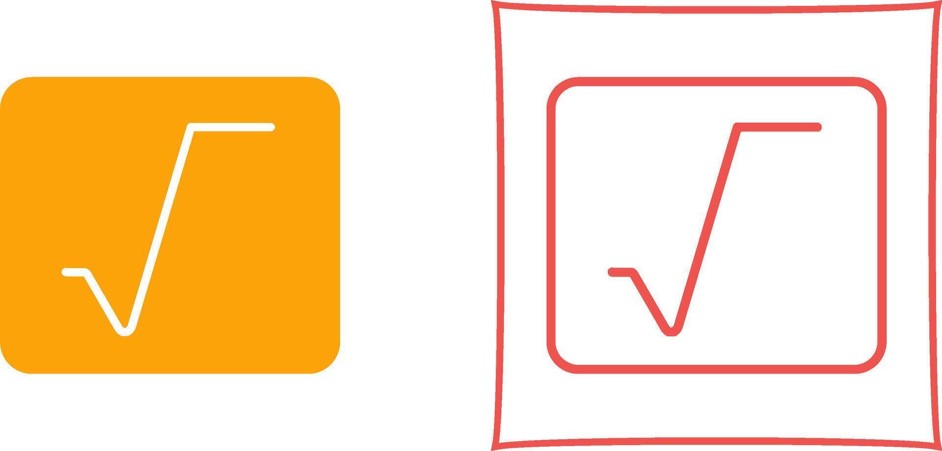 Square Root Vector Icon