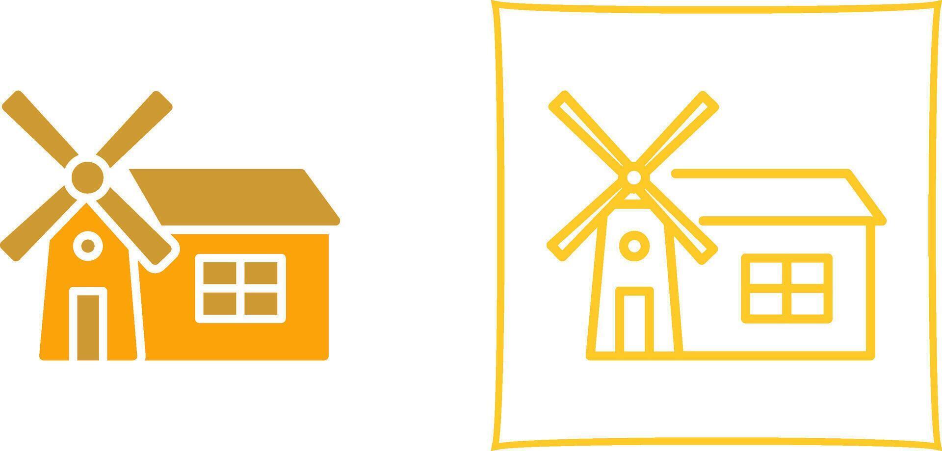 Windmill Vector Icon