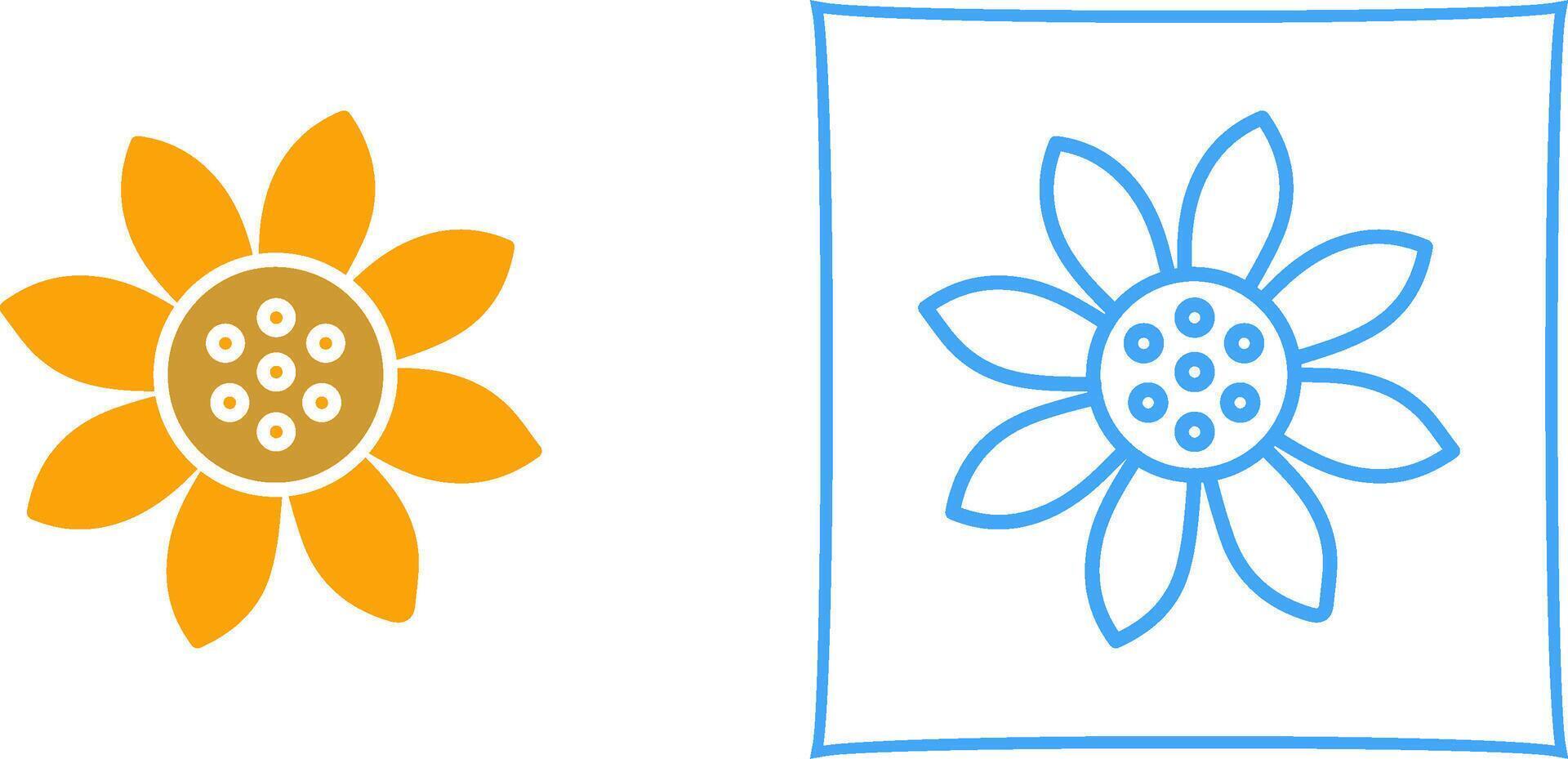 Sunflower Vector Icon