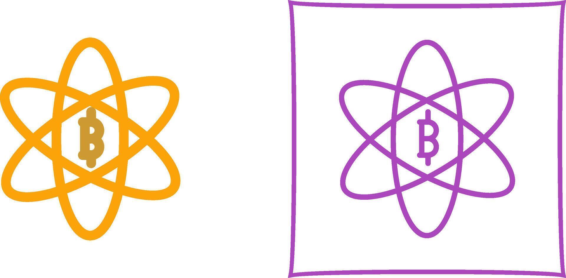 Bitcoin Science Vector Icon