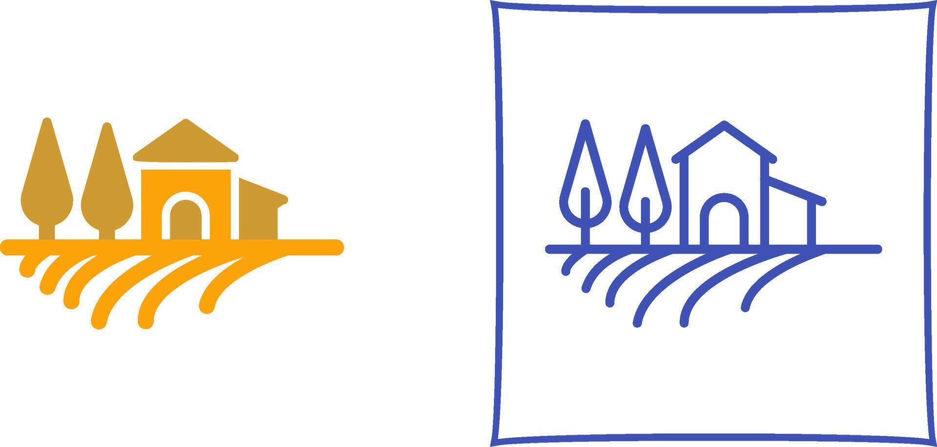Farm House Vector Icon
